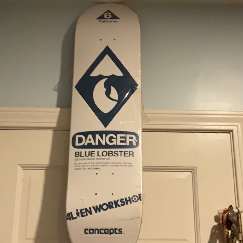 Concepts X Alien Workshop Blue Lobster Skateboard Deck